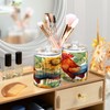 Zhirexin Sunflower Rooster 2PC Airtight Transparent Plastic Storage Jar, Food