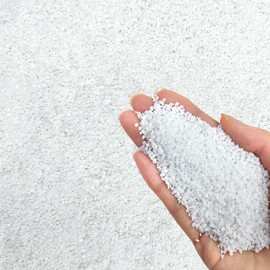 FANTIAN 20lbs Aquarium White Sand, 0.8-2 mm Natural Aquarium Gravel for Fish Tank. Decorative Sand for Aquarium, Paintings, Plants Potted, Fire Pits, Candle, Vase and Crafts