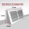 [2 Pack] Fits 12x6 Duct Opening | Steel Triangular Baseboard