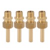4 PCS Water Fountain Nozzles Pure Copper Large Hexagonal Direct