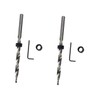jojofuny 2pcs Set Drill Bit Pocket Hole Drill Guide Countersink