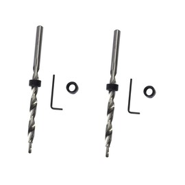 jojofuny 2pcs Set Drill Bit Pocket Hole Drill Guide Countersink Drill Bit Woodstuff Pocket Hole Screws Reamer Pocket Screw Drill Punch Woodturning Headlight Lengthen