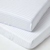HOMESCAPES Set of 2 Damask Fitted Sheets for Baby Cot