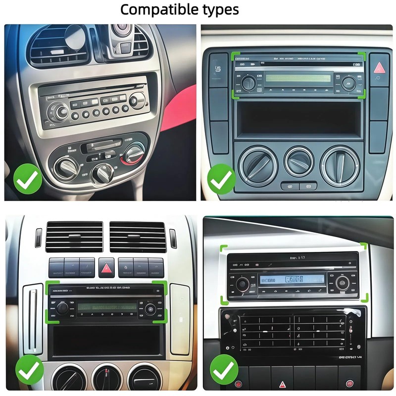 Single Din Car Stereo with Wireless Apple CarPlay Android Auto
