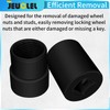 JEUCLEL 2PCS 1/2" Drive Emergency Lug Nut Remover Socket, Twist