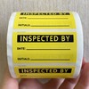 Inspected by Stickers,Quality Control Inventory Labels for Company,2X1 Inch,500 Pcs