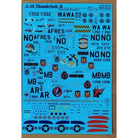 Decal for A-10 Thunderbolt II, Part 1 Print Scale 48-072