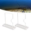Acrylic Fishing Pole Wall Mount Bracket Stable Support Adjustable Acrylic