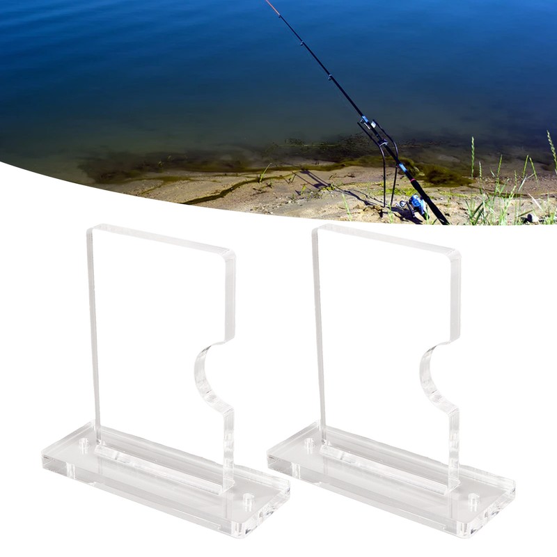 Acrylic Fishing Pole Wall Mount Bracket Stable Support Adjustable Acrylic