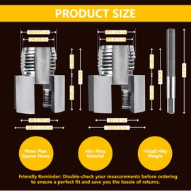 POKITA X Integrated Internal & External Pipe Threading Tool – for 1/2" & 3/4" PPR/PVC/Plastic Pipes– Includes 2 Dies & A Storage Box & 2 PTFE Tapes