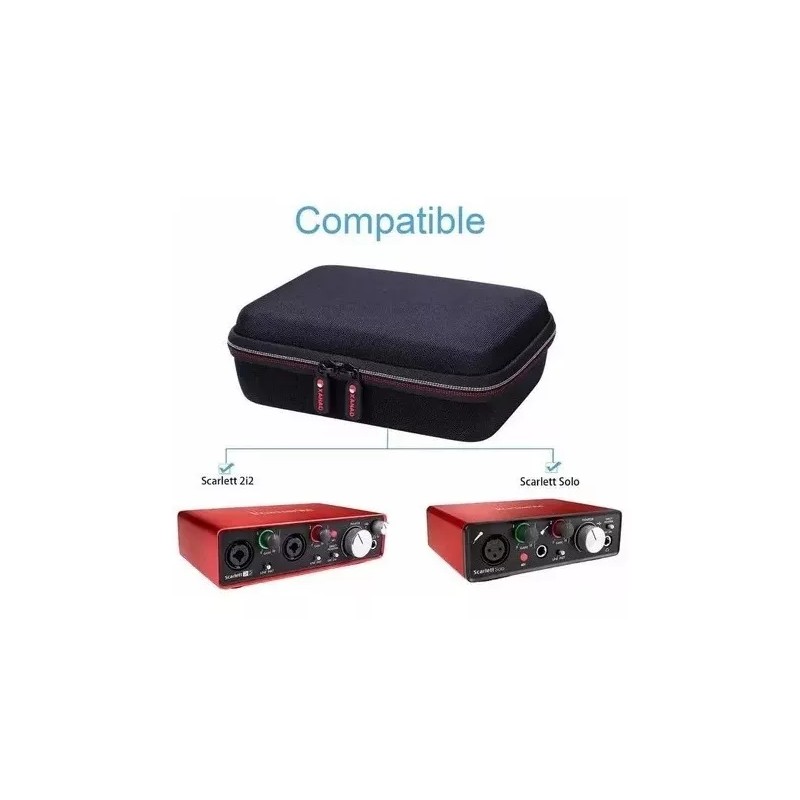 Estuchelandia Estuche Rigido Interfaz De Audio Focusrite Scarlett Solo 2i2