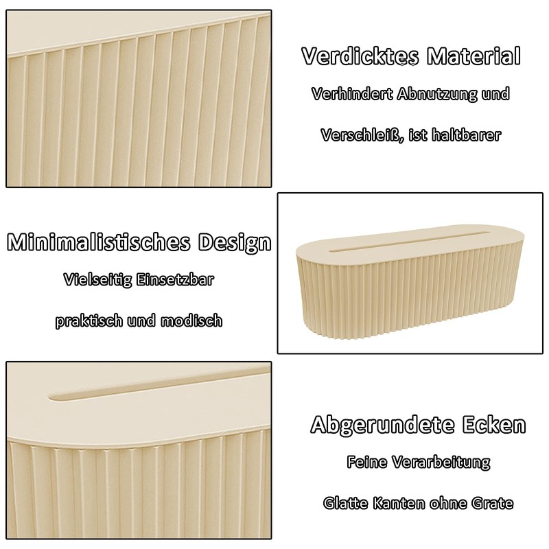 Cable Box, Beige Cable Management Box, Cable Organiser Box, Cable