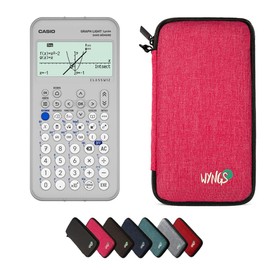 Casio Graph Light with Wyngs Protective Case Pink - Graphing Calculator - Basic Package (French)