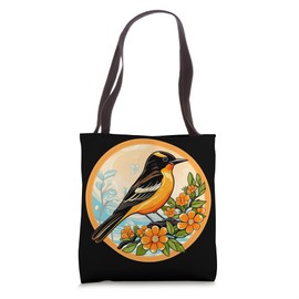 Cute Oriole Floral Oriole Icterus Galbula Bird Lover Oriole Tote Bag