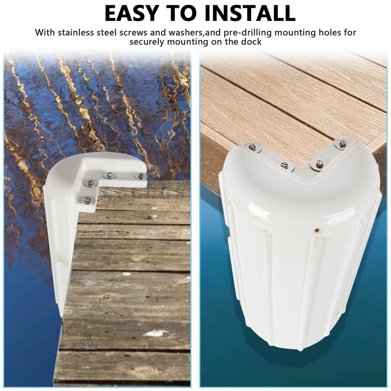 BALAVA Dock Corner Bumper,Dock Fenders Bumper,Marine Dock Bumpers,Inflatable Dock Protection