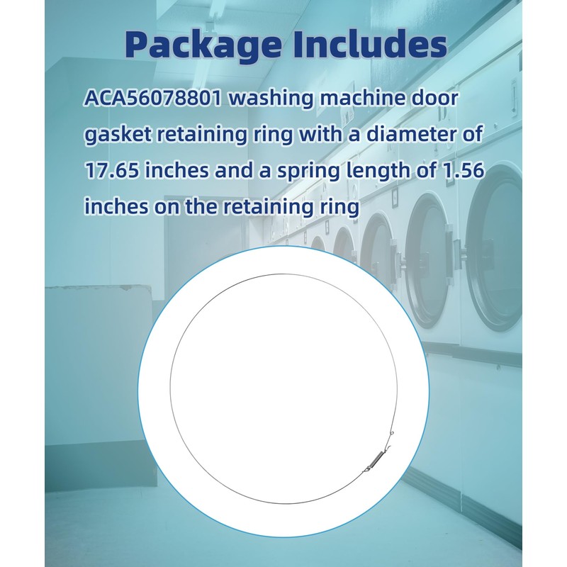 Washer Door Gasket Retaining Ring & Clamp Assembly - Outer