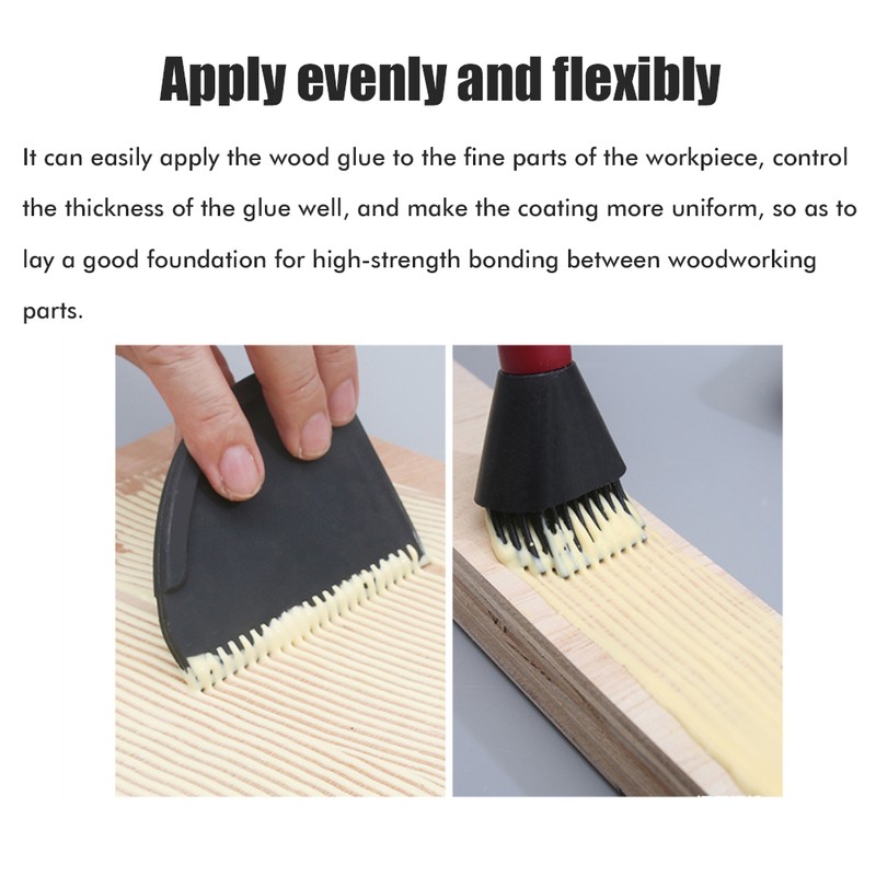 4pcs/set Woodworking Glue Brush Tool Kit Silicone Brush Durable Wood
