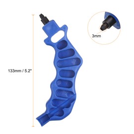 QUARKZMAN 2-in-One Drip Irrigation Tubing Hole Punch 3 mm for 1/4 Inch Fitting and Emitter Insertion Drip Tube Hole Punch Fitting Insertion for Laying Branch Drip Pipes, Blue