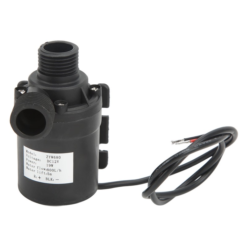 Brushless Water Pump DC12V 16.4ft Lift Height I68 Waterproof Low