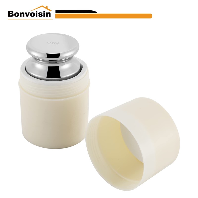 Bonvoisin 2KG Calibration Weight for Digital Scale, Class M1, Carbon