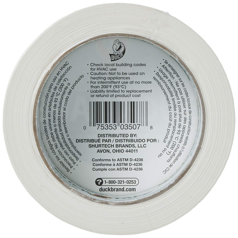 Duck Tape Solid Colours White. Repair, craft, personalise, decorate and