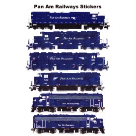 Pan Am Railways Locomotives 6 individual Stickers Andy Fletcher