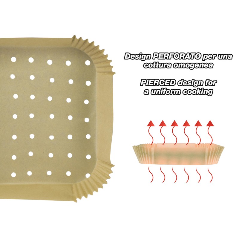 BEPER C103ACC003 Baking Paper for Hot Air Fryer, Set of