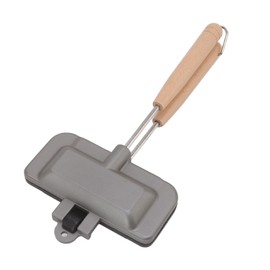 Natudeco Sandwich Frying Pan Small Sandwich Maker Removable Sandwich Clamp Portable Non Stick Flip Pan Kitchen Tool for Breakfast Toast Omelets