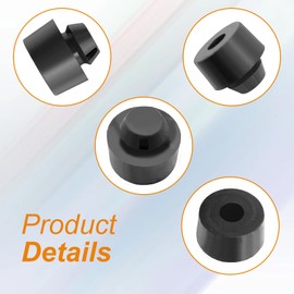 SYudwen Tailgate Stop Cushions, Rubber Stoppers, Compatible with 2005-2021 Tacoma, 2000-2021 Tundra, Replacement OE#90541-11015 (2Pcs Black)