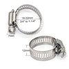Stainless Steel Adjustable Hose Clamp Hose Band Pack of 10