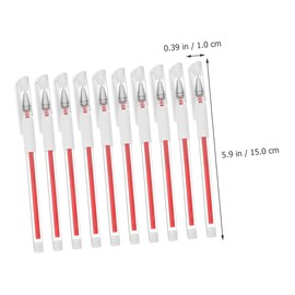 Baluue 10pcs Tattooing Pen Eyebrow Pen Eyebrow Position Pen Position Pen Pens for Tattooing Tattoo Positioning Pen Marking Pen Lips Pen Red Plastic