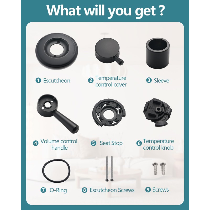 Ultrimkit Shower Trim Kit Replacement for 17 Series, Shower Cover