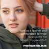PIERCINGLINE Titanium Horseshoe Ring with Internal Thread Arrow Ear Piercing