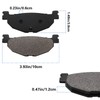 Yerbay Rear Brake Pads for Yamaha YP 400 Majesty 2004-2013/