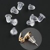 Zocita 200 Pcs (100 Pairs) Silicone Earring Backs, Clear Safety