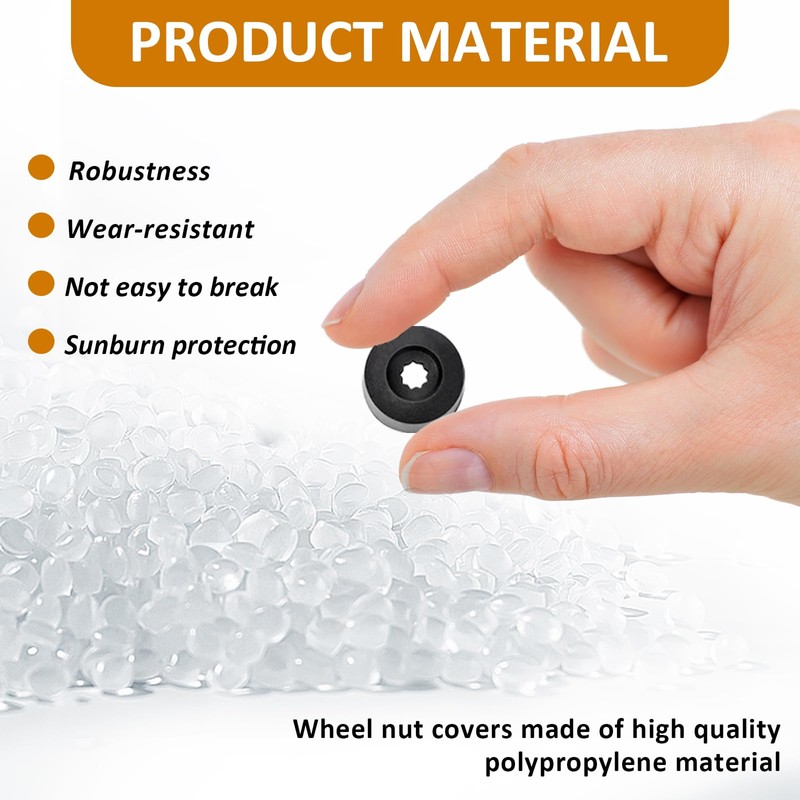 vvag 20PCS Car Wheel Lug Nut Covers, 17mm Wheel Bolt