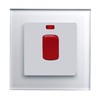 Retrotouch 45A Cooker switch with Neon DP, White PG