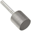 PFERD Cylindrical Carbide Bur, Uncoated (Bright) Finish, Diamond Cut, Plain