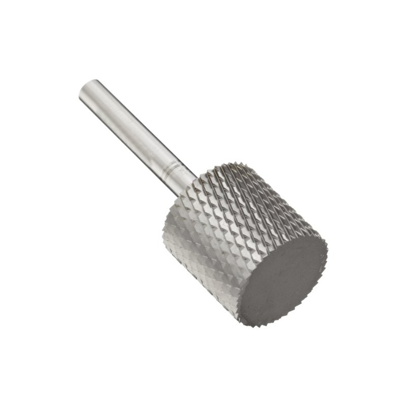 PFERD Cylindrical Carbide Bur, Uncoated (Bright) Finish, Diamond Cut, Plain
