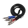 Dual 1/4 Inch TS to Dual RCA Stereo Sound Cable