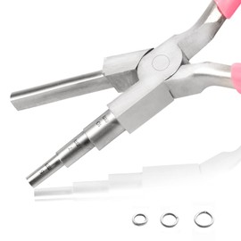 LEONTOOL 3 in 1 Wire Loop Pliers Round Nose Pliers 5mm 7mm 10mm Circular Pincer Round Pincer Wire Loop Pliers Bae Handmade Wire Craft Tools Craft Tools