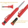 DuDuZui Red Deep Hole Marker Pencil Set, 36 Pencil Leads