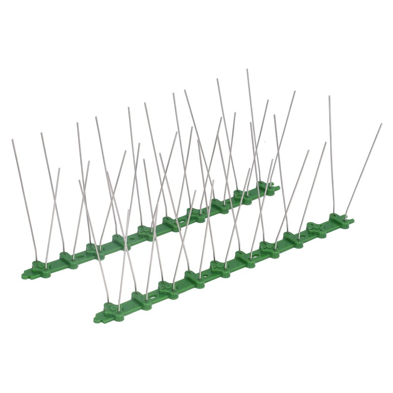 12Pcs Stainless Steel Bird Deterrent Spikes 25cm Anti Cat Crawling