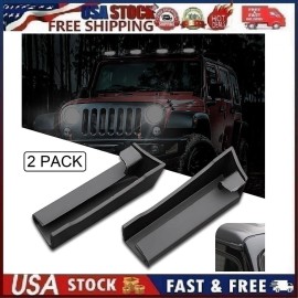 JawGrew 2Pcs Car Roof Water Rain Gutter Extension Parts For Jeep Wrangler JL JT 2018+