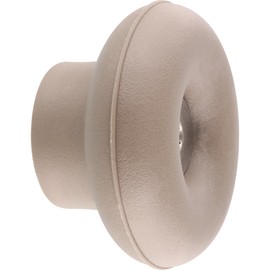 Wagner hooks4home 17022221 Designer Wall Hook Dot Diameter 50 x 25 mm Plastic and Galvanised Steel Taupe