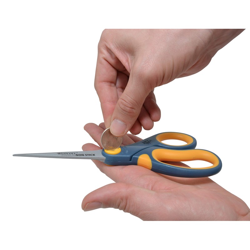 Westcott Tijeras antiadherentes de titanio rectas de 8 pulgadas con