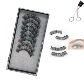  Marvulur Magnetic Eyelashes, Marvulur Reusable Magnetic Eyelash Kit, Natural Look False Eyelashes with Applicator (Luscious)