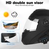 Bluetooth Modular Motorcycle Helmet DOT/ECE Approved Full Face Flip up