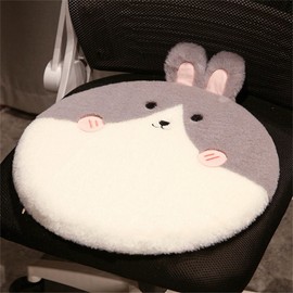 champracer Round Seat Cushion Children, Seat Cushion, Children's Chair Cushion for School, Removable for Cleaning, Plush Chair Cushion, Cute Cartoon Plush Chair Cushion, School, Children's Room