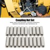 20Pcs M6 Female Thread Coupling Nut Practical Rustproof Stainless Steel